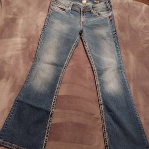 Size 30 x 30 W30/L30 Silver Suki Bootcut Denim Jeans L9916SJB241 Z 7270